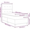 Kiemas lova su čiužiniu su galvūgalio Taupe 90 x 200 cm audinys