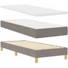 Kiemas lova su pagalve Tortora 80 x 200 cm audinys