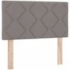 Kiemas lova su pagalve Tortora 80 x 200 cm audinys