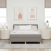 Kiemas lova su pagalve Tortora 140 x 190 cm audinys