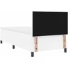 Kiemas lova su čiužiniu Balta 100 x 200 cm Dirbtinė oda