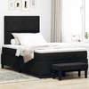 Kiemas lova su galvūgalio Juoda 120 x 200 cm audinys