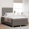 LED Čiužinio Lova su čiužiniu Taupe 120 x 190 cm audinys