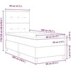 Kiemas lova su galvūgalio Šviesiai pilka 80 x 200 cm audinys