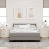 Kiemas lova su galvūgalio Taupe 140 x 190 cm audinys