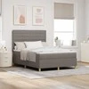 LED Čiužinio Lova su čiužiniu Taupe 140 x 190 cm audinys
