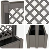 Didelis vazonas su treliu Pilka 99,5 x 43 x 133,5 PP