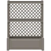 Didelis vazonas su treliu Pilka 99,5 x 43 x 133,5 PP