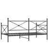 Dieninė lova be čiužinio Juoda 107x203 cm Plienas