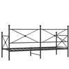Dieninė lova be čiužinio Juoda 80x200 cm Plienas