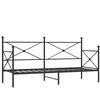Dieninė lova be čiužinio Juoda 80x200 cm Plienas