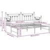 Lova Dienos lovos rėmas Balta 75 x 190 cm Plienas