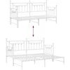 Lova Dienos lovos rėmas Balta 75 x 190 cm Plienas