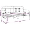 Lova Dienos lovos rėmas Balta 75 x 190 cm