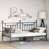 Lova Dienos lovos rėmas Juoda 107 x 203 cm Plienas