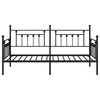 Lova Dienos lovos rėmas Juoda 107 x 203 cm Plienas