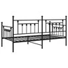 Lova Dienos lovos rėmas Juoda 107 x 203 cm Plienas