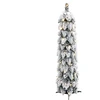 Dirbtinė apšviesta Kalėdų eglutė su 45 LED ir sniegu, 90cm