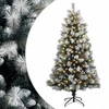 Dirbtinė eglutė su lankstais 210 cm 300 LED Šilta balta