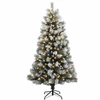 Dirbtinė eglutė su lankstais 210 cm 300 LED Šilta balta