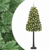 Dirbtinė eglutė su lankstomomis šakomis ir bumbulais 150 cm