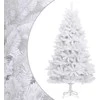 Dirbtinė eglutė su šarnyrinėmis šakomis/stovu, balta, 300cm