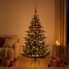 Dirbtinė kalėdinė eglutė su rutuliuku 120 cm 150 LED