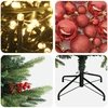 Dirbtinė kalėdinė eglutė su rutuliuku 120 cm 150 LED