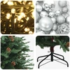 Dirbtinė kalėdinė eglutė su rutuliuku 120 cm 150 LED