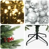Dirbtinė kalėdinė eglutė su rutuliuku 120 cm 150 LED