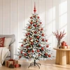Dirbtinė kalėdinė eglutė su rutuliuku 120 cm 150 LED