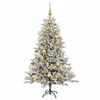 Dirbtinė kalėdinė eglutė su rutuliuku 120 cm 150 LED
