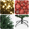 Dirbtinė kalėdinė eglutė su rutuliuku 120 cm 150 LED
