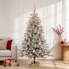 Dirbtinė kalėdinė eglutė su rutuliuku 120 cm 150 LED