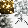 Dirbtinė kalėdinė eglutė su rutuliuku 150 cm 150 LED