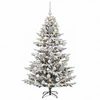 Dirbtinė kalėdinė eglutė su rutuliuku 150 cm 150 LED