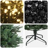 Dirbtinė kalėdinė eglutė su rutuliuku 180 cm 300 LED