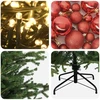 Dirbtinė kalėdinė eglutė su rutuliuku 210 cm 300 LED