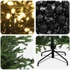 Dirbtinė kalėdinė eglutė su rutuliuku 240 cm 300 LED