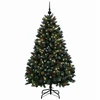 Dirbtinė kalėdinė eglutė, žalia su žaisliukais 120 cm 150 LED