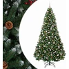 Dirbtinė kalėdinė eglutė, žalia su žaisliukais 180 cm 300 LED
