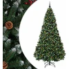 Dirbtinė kalėdinė eglutė, žalia su žaisliukais 210 cm 300 LED