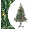 Dirbtinė Kalėdų Eglė Su Sniegu ir LED Šviesa su 150 LED 120 cm