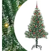 Dirbtinė Kalėdų Eglė Su Sniegu ir LED Šviesa su 150 LED 150 cm