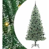 Dirbtinė Kalėdų Eglė Su Sniegu ir LED Šviesa su 300 LED 240 cm