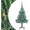 Dirbtinė Kalėdų Eglė Su Sniegu ir LED Šviesa su 150 LED 120 cm