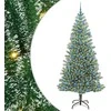 Dirbtinė Kalėdų Eglė Su Sniegu ir LED Šviesa su 300 LED 210 cm