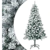 Dirbtinė Kalėdų eglutė 120 cm PVC ir Plienas Žalia ir balta