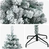 Dirbtinė Kalėdų eglutė 120 cm PVC ir Plienas Žalia ir balta