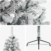 Dirbtinė Kalėdų eglutė 240 cm PVC ir Plienas Žalia ir balta